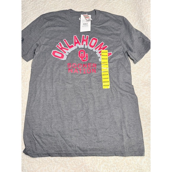 Alma Mater Other - Oklahoma Sooners Sooner Nation NCAA Graphic T-Shirt Heather Gray Mens Medium NWT